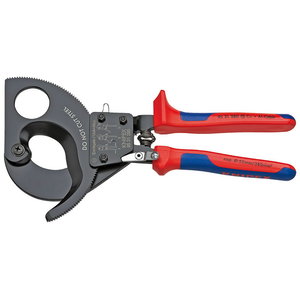 Cable Cutter ratchet action up to D52mm/380mm2, Knipex