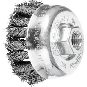 Gaubtas vielinis šepetys TBG CT Steel,  5vnt pakuotėje 65mm M14 0,35mm, Pferd
