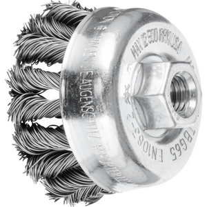 Gaubtas vielinis šepetys TBG CT Steel,  5vnt pakuotėje 65mm 65mm M14 0,5mm, Pferd