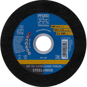 Pjovimo diskas PSF Classic Steelox 125x1mm, Pferd