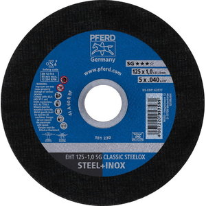 Pjovimo diskas 125x1mm SG CLASSIC STEELOX, Pferd