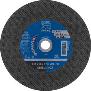 Режущий диск 230x2mm SG STEELOX EHT, PFERD