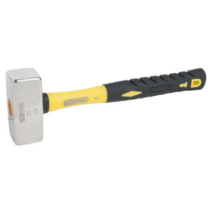STAINLESS STEEL Club hammer, fiberglas handle, 450g 