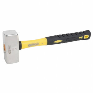 STAINLESS STEEL Club hammer, fiberglas handle, 2250g, KS Tools
