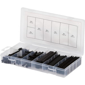 Shrink-on tubes assortment,2.0x40-13x80, 127 pcs, Kstools