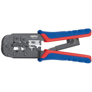 Crimping Pliers for Western plugs RJ11/12, RJ45, Knipex