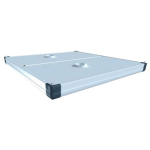 Double compartment modular hood,con.flange&brackets 2,5x2,5m, Plymovent