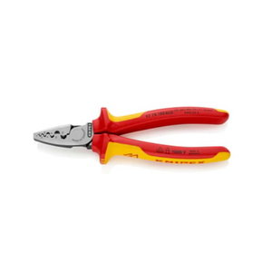 crimping pliers for end sleeves 0,25-16mm² 180mm VDE 