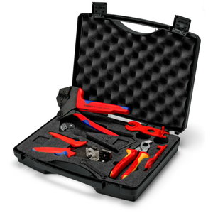Tool set for MC4 contacts, 2.5/4/6 mm² 