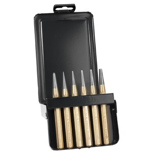 Kūginių i&scaron;mu&scaron;ėjų komplektas, 6 vnt, metalinėje dėžutėje 