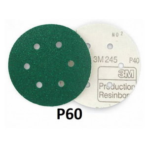 Šlifavimo diskas Hookit 150mm P60 6sk. 245 150mm P60, 3M
