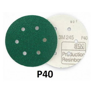 Шлифовальный диск на липучке Velcro 245 Hookit 6 отверстий, 3M