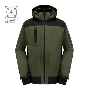 Softshell jacket with hoodie Acropolis green, Pesso