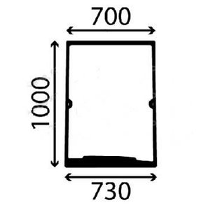 Windshield Manitou 625, 748120 tinted