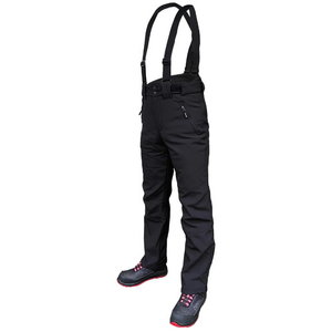 Winter softshell trousers Barnabi, black, with brace 2XL, Pesso