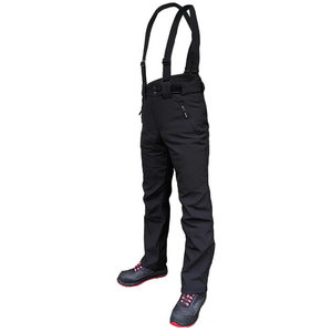 Winter softshell trousers Barnabi, black, with brace XL, Pesso