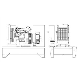 Elektrigeneraator VISA 29 kVA BD21B, ATS