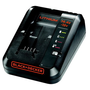 Charger for 14,4 / 18V batteries. 1 Amp, Black+Decker