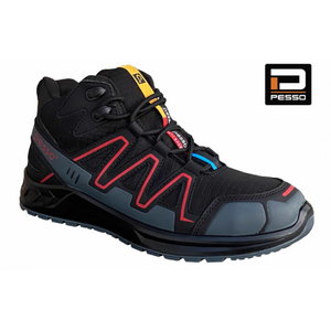 Safety shoes Boulder S3 SRC, black/red, Pesso