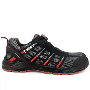 Safety shoes Bristol Fitlock S1P, grey/red 40, Pesso