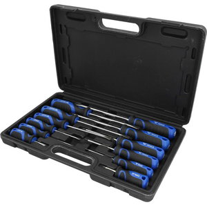 Screwdriver set, 12-pcs, Slotted, PH, Brilliant Tools