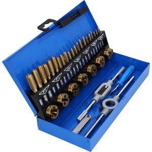 TiN tap and die set, 32 pcs 