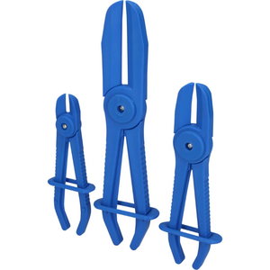 Flexible hose clamps set, straight, 3 pcs, Brilliant Tools