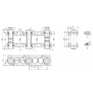 Track chain DuraTrack 44 links 