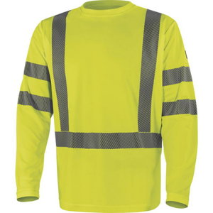 Hi-vis T-shirt long sleeves Cosmos, polyester, yellow 5XL, Delta Plus