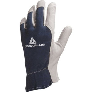 Gloves, GOATSKIN LEATHER GLOVE / JERSEY BACK 8, Delta Plus