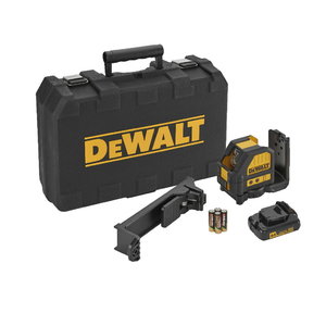 Cross line laser DCE088LR, 2 red lines, AA batteries 