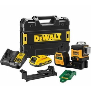 Cross line laser DCE089D1G18, 3 green lines, 18V, 2Ah, DeWalt