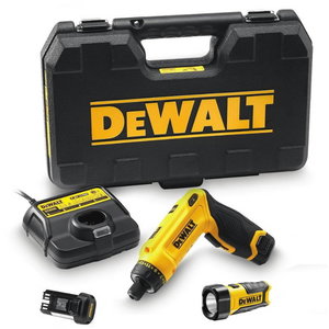 Aku.atsuktuvas GYRO DCF680G2 7,2V 1Ah + LED prožektorius, DeWalt