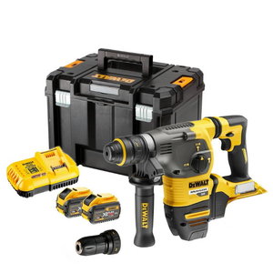Cordless hammer drill DCH334X2, SDS+, Flexvolt + 13 mm chuck, DeWalt