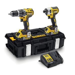 18V Combo DCK266P2: Impact drill + impact driver 18V / 5,0Ah, DeWalt