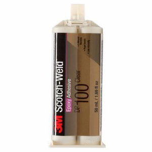 Epoksidiniai dvikomponenčiai klijai DP100+ skaidrūs 50ml, 3M