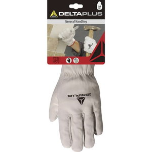 Gloves cowhide leather grain, Delta Plus