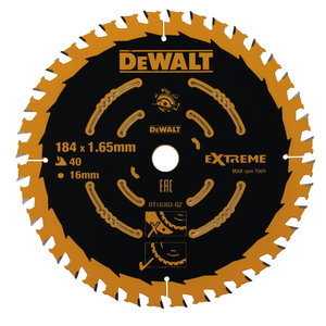 Circular saw blade 190x16mm / 40T / TCT. CS1250L / CS1550, Black+