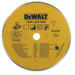 Diamond wet sawblade 254x1,6x25,4 mm. For D24000, DeWalt