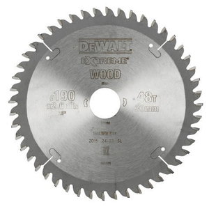 Pjovimo diskas medžiui 190x2,6/30mm Z48 -5°