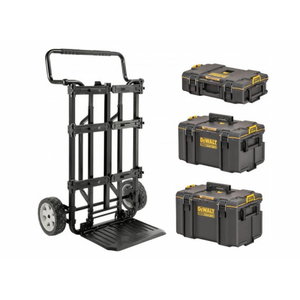 Toughsystem 2.0 mobile folding trolley + 3 boxes
