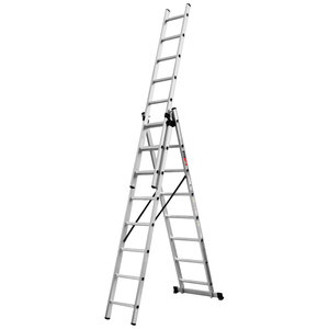 Kombinētās kāpnes 3x8 pakāpieni, 2,27/5,12m