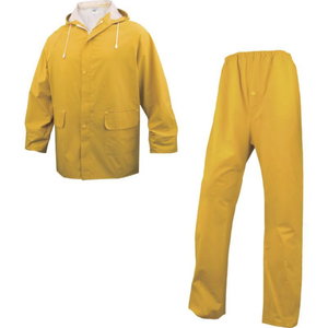 Apģērbs lietus laikam, komplekts EN304, dzeltens, Delta Plus