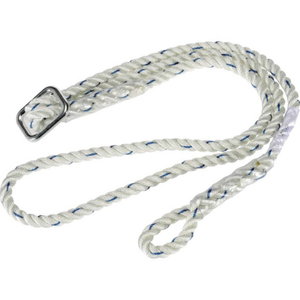Adjustable work positionning lanyard with reducer 