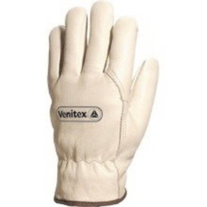 Gloves, cowhide full grain leather, fleece lined, 9, Delta Plus