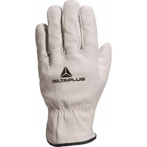GREY COWHIDE LEATHER GRAIN GLOVE 10 10, Delta Plus