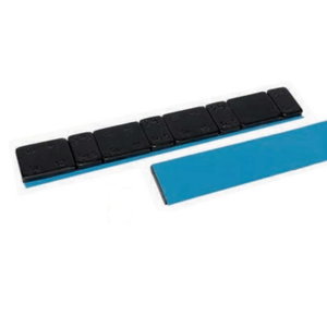 Black coated steel adhesive weights 60 grams (5/10g x 4), 1pack/100pcs, ITALMATIC