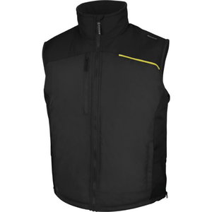 Vest Fidji 3 PVC-coated polyster pongee vest, black, DELTAPLUS
