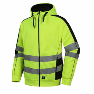 Augstas redzamības jaka, hoodie, FL05, CL2, dzeltena L, Pesso