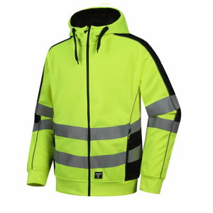 Hi-vis jaka ar kapuci FL05, CL2, dzeltena, PESSO